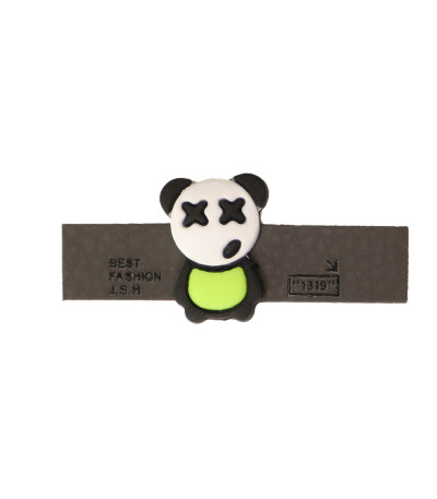 مارک ترکیبی لباس با جیبیتز طرح پاندا اتیکت چرم و سیلیکون با کیفیت تولید کوهبر برای پوشاک عمده