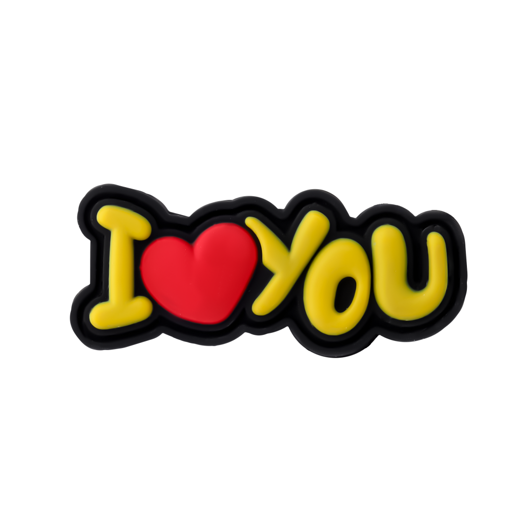 جیبیتز طرح I Love You مخصوص کفش کراکس – محصول عاشقانه برند کوهبر