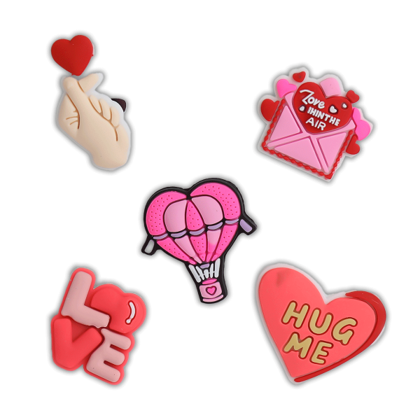 کالکشن جیبیتز طرح ولنتاین برای تزئین کفش کراکس برند کوهبر