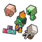 کالکشن جیبیتز طرح ماینکرفت برای تزئین کفش کراکس برند کوهبر