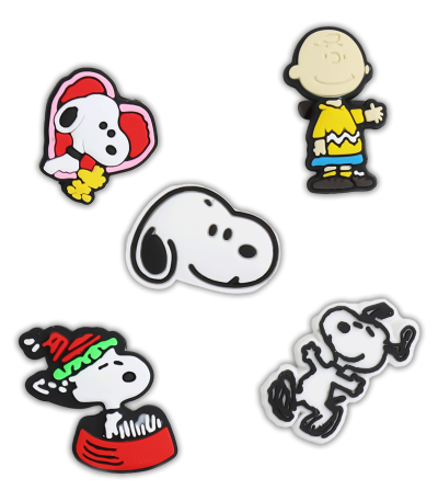 کالکشن جیبیتز طرح اسنوپی برای تزئین کفش کراکس برند کوهبر