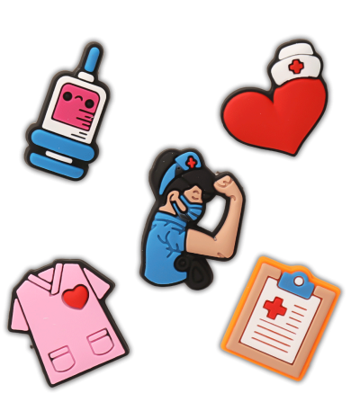 کالکشن جیبیتز طرح پزشکی برای تزئین کفش کراکس برند کوهبر