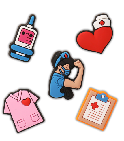 کالکشن جیبیتز طرح پزشکی برای تزئین کفش کراکس برند کوهبر