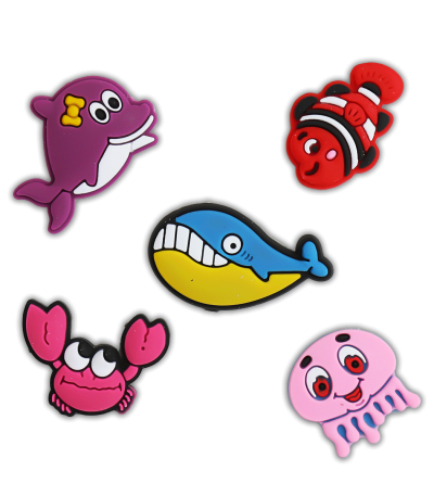 کالکشن جیبیتز طرح دریایی برای تزئین کفش کراکس برند کوهبر