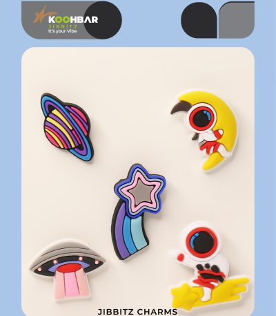 کالکشن جیبیتز طرح فضایی برای تزئین کفش کراکس برند کوهبر