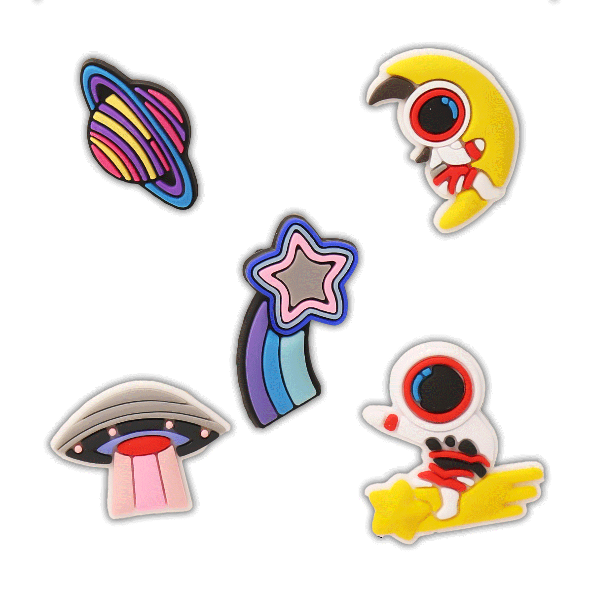 کالکشن جیبیتز طرح فضایی برای تزئین کفش کراکس برند کوهبر کالکشن جیبیتز طرح فضایی برای تزئین کفش کراکس برند کوهبر