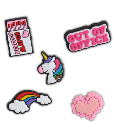 کالکشن جیبیتز طرح اسب تک شاخ برای تزئین کفش کراکس برند کوهبر