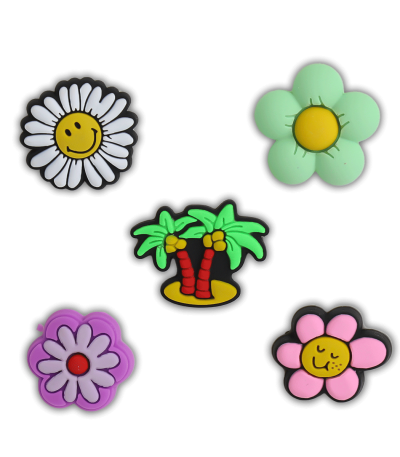 کالکشن جیبیتز طرح نخل و گل برای تزئین کفش کراکس برند کوهبر