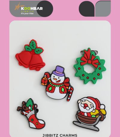 کالکشن جیبیتز طرح آدم برفی و بابانوئل برای تزئین کفش کراکس برند کوهبر