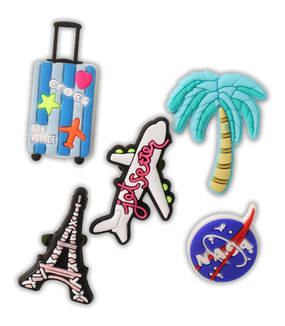 کالکشن جیبتز طرح هواپیما برای تزئین کفش کراکس برند کوهبر