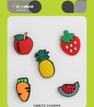 کالکشن جیبیتز طرح میوه برای تزئین کفش کراکس برند کوهبر