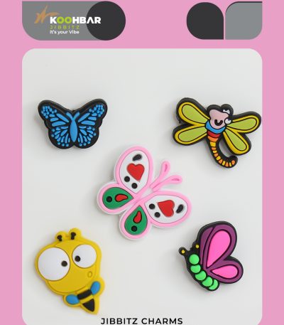 کالکشن جیبیتز طرح پروانه برای تزئین کفش کراکس برند کوهبر