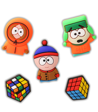 کالکشن جیبیتز طرح ساوت پارک برای تزئین کفش کراکس برند کوهبر