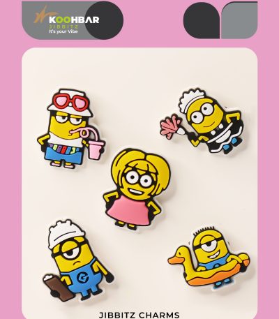 کالکشن جیبیتز طرح مینیون برای تزئین کفش کراکس برند کوهبر