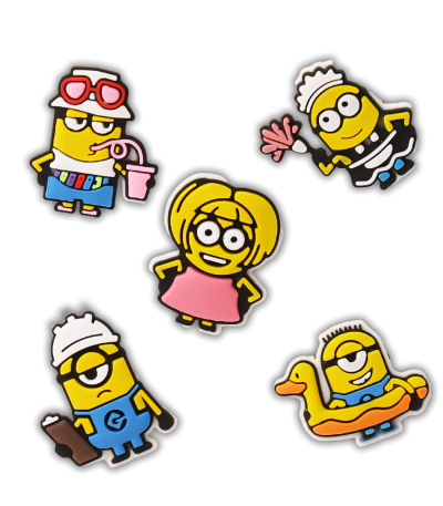 کالکشن جیبیتز طرح مینیون برای تزئین کفش کراکس برند کوهبر