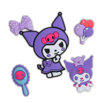 کالکشن جیبیتز طرح کرومی بنفش برای تزئین کفش کراکس برند کوهبر