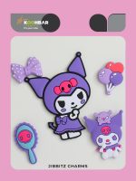 کالکشن جیبیتز طرح کرومی بنفش برای تزئین کفش کراکس برند کوهبر