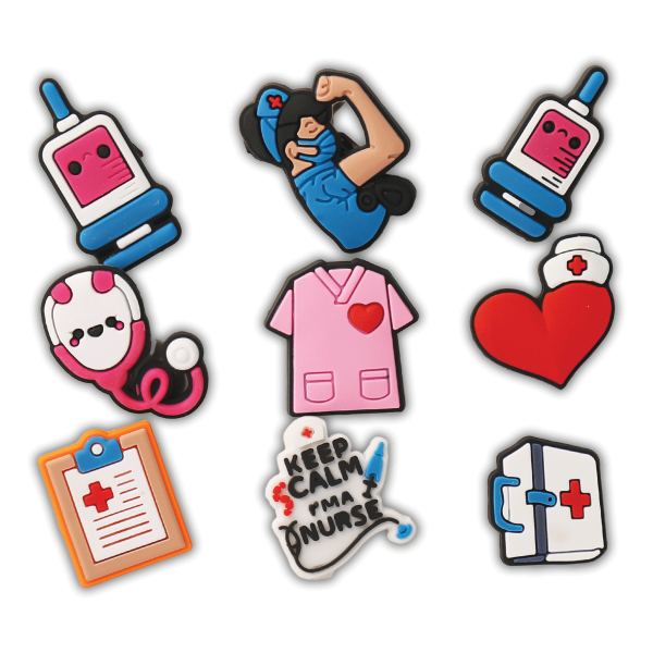 کالکشن جیبیتز طرح پزشکی برای تزئین کفش کراکس برند کوهبر