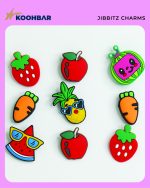 کالکشن جیبیتز طرح میوه برای تزئین کفش کراکس برند کوهبر