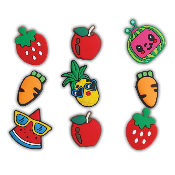 کالکشن جیبیتز طرح میوه برای تزئین کفش کراکس برند کوهبر