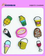 کالکشن جیبیتز طرح نوشیدنی برای تزئین کفش کراکس برند کوهبر