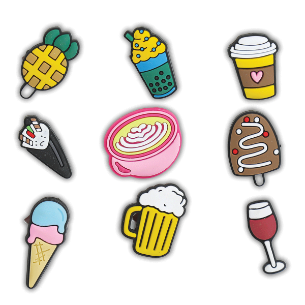 کالکشن جیبیتز طرح نوشیدنی برای تزئین کفش کراکس برند کوهبر