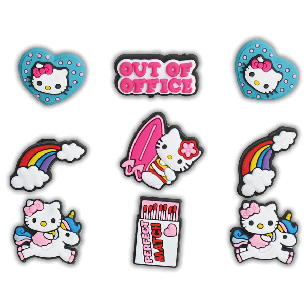 کالکشن جیبیتز طرح کیتی برای تزئین کفش کراکس برند کوهبر