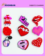 کالکشن جیبیتز طرح ولنتاین برای تزئین کفش کراکس برند کوهبر