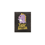 مارک لباس ترکیبی با جیبیتز طرح دایناسور | اتیکت چرم و سیلیکون با کیفیت تولید کوهبر برای پوشاک عمده