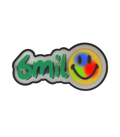 خرید جیبیتز چراغدار طرح smile مناسب کفش فانتزی بچهگانه و نوجوانانه