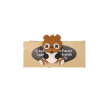 مارک ترکیبی لباس با جیبیتز طرح خرس | اتیکت چرم و سیلیکون با کیفیت تولید کوهبر برای پوشاک عمده