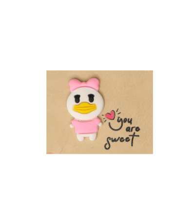 مارک ترکیبی لباس با جیبیتز طرح اردک | اتیکت چرم و سیلیکون با کیفیت تولید کوهبر برای پوشاک عمده