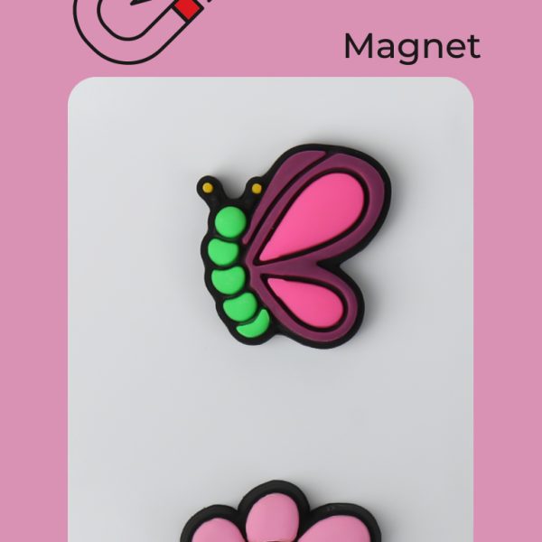 پک جیبیتز مگنتی پروانه و گل | مگنت تزئینی فانتزی – برند کوهبر