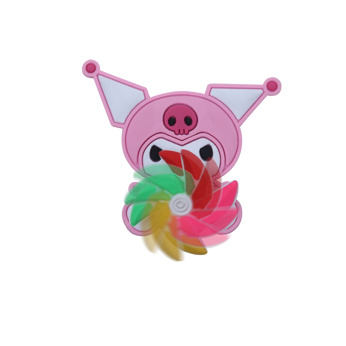 جیبیتز اسپینری کرومی با طراحی فانتزی شخصیت Kuromi و پره چرخان رنگی مخصوص کفش کراکس