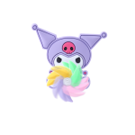 جیبیتز اسپینری کرومی با طراحی فانتزی شخصیت Kuromi و پره چرخان رنگی مخصوص کفش کراکس