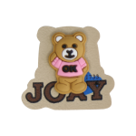 خرید مارک لباس چرمی با طرح خرس ok و نوشته ژلاتینی، تولید برند کوهبر