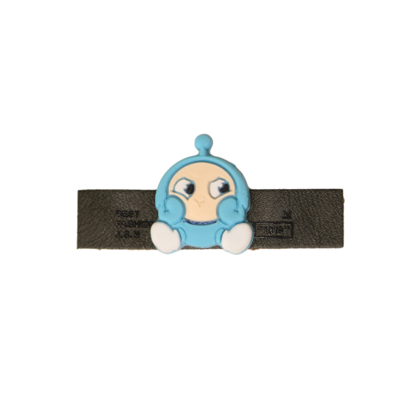 مارک لباس ترکیبی با جیبیتز طرح آدمک فضایی | اتیکت چرم و سیلیکون با کیفیت تولید کوهبر برای پوشاک عمده