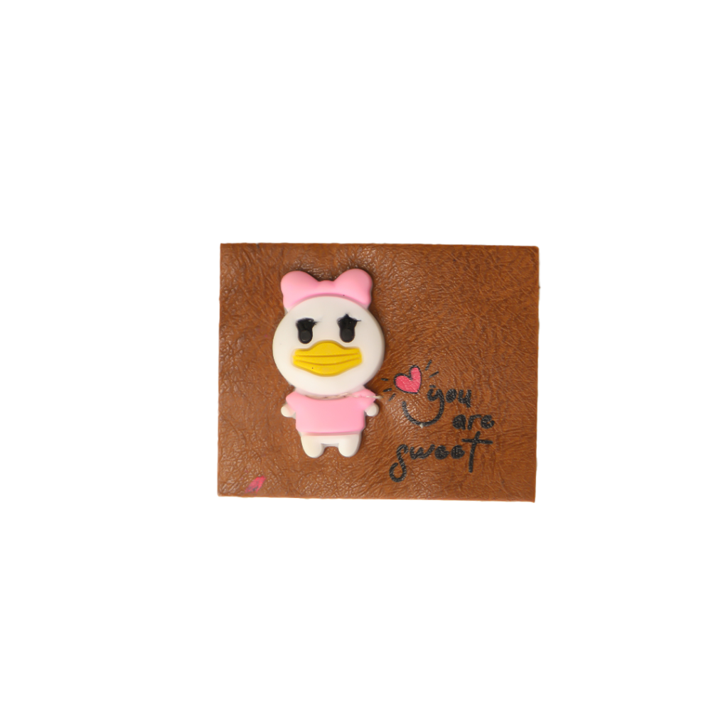 مارک لباس ترکیبی با جیبیتز طرح اردک اتیکت چرم و سیلیکون با کیفیت تولید کوهبر برای پوشاک عمده