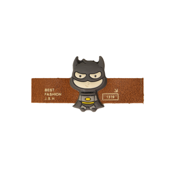 مارک لباس ترکیبی با جیبیتز طرح بتمن | اتیکت چرم و سیلیکون با کیفیت تولید کوهبر برای پوشاک عمده