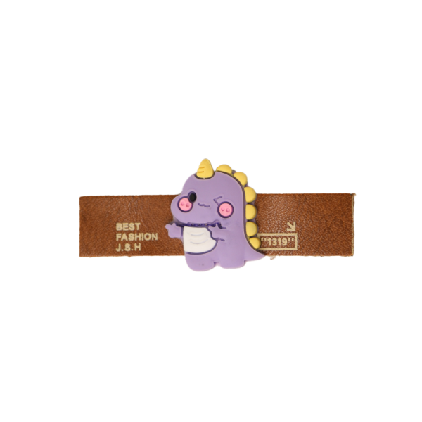 مارک لباس ترکیبی با جیبیتز طرح دایناسور اتیکت چرم و سیلیکون با کیفیت تولید کوهبر برای پوشاک عمده