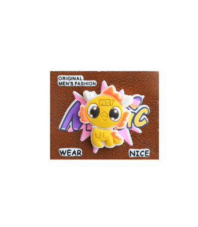 مارک لباس ترکیبی با جیبیتز طرح دراگون اتیکت چرم و سیلیکون با کیفیت تولید کوهبر برای پوشاک عمده