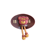 مارک لباس ترکیبی با جیبیتز طرح خرس اتیکت چرم و سیلیکون با کیفیت تولید کوهبر برای پوشاک عمده