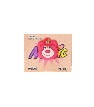 مارک لباس ترکیبی با جیبیتز طرح لوتسو اتیکت چرم و سیلیکون با کیفیت تولید کوهبر برای پوشاک عمده