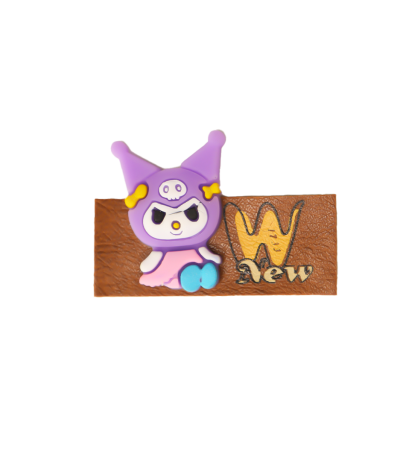 مارک لباس چرمی با طرح کرومی، مناسب دوخت روی پوشاک، قابل سفارشی‌سازی برای تولیدی‌ها