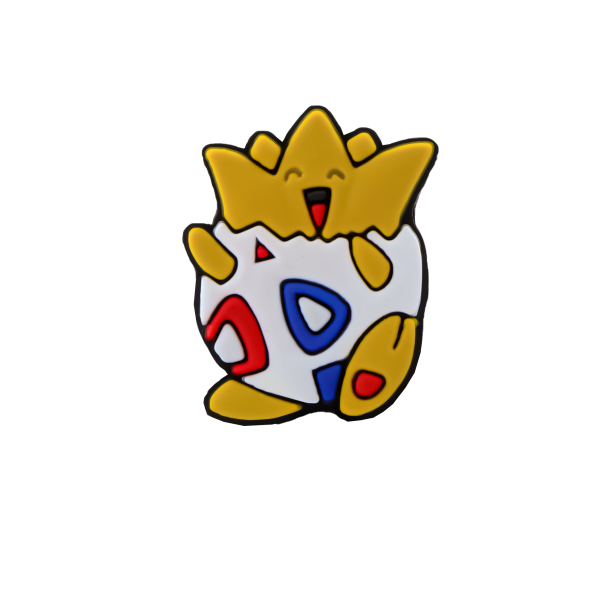 جیبیتز تخممرغ شانسی سیلیکونی با طراحی فانتزی و رنگهای شاد، مناسب تزئین کفش و کیف کودکانه