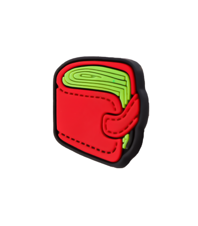 جیبیتز طرح کیف پول رنگی مناسب کراکس و کیف