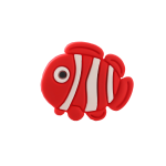 جیبیتز سیلیکونی با طرح ماهی قرمز، مناسب کفش کراکس و تزئین کیف