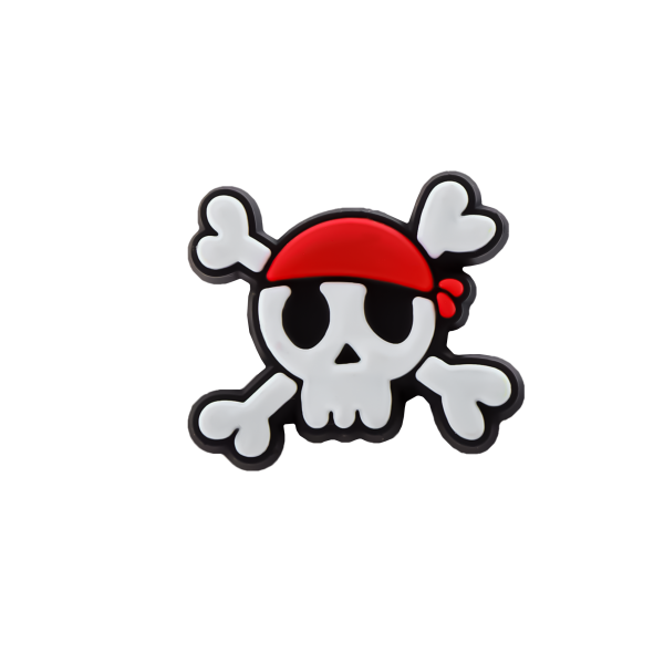 جیبیتز سیلیکونی با طرح اسکلت دزد دریایی، مناسب تزئین کراکس و کیف