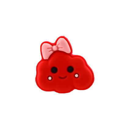 جیبیتز سیلیکونی فانتزی با طرح ابر و پاپیون، مناسب برای تزئین کراکس کودکانه