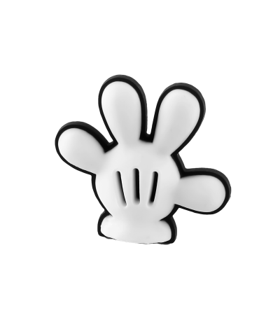 جیبیتز طرح دست میکی موس، ساخته‌شده از سیلیکون، مناسب تزئین کفش کراکس